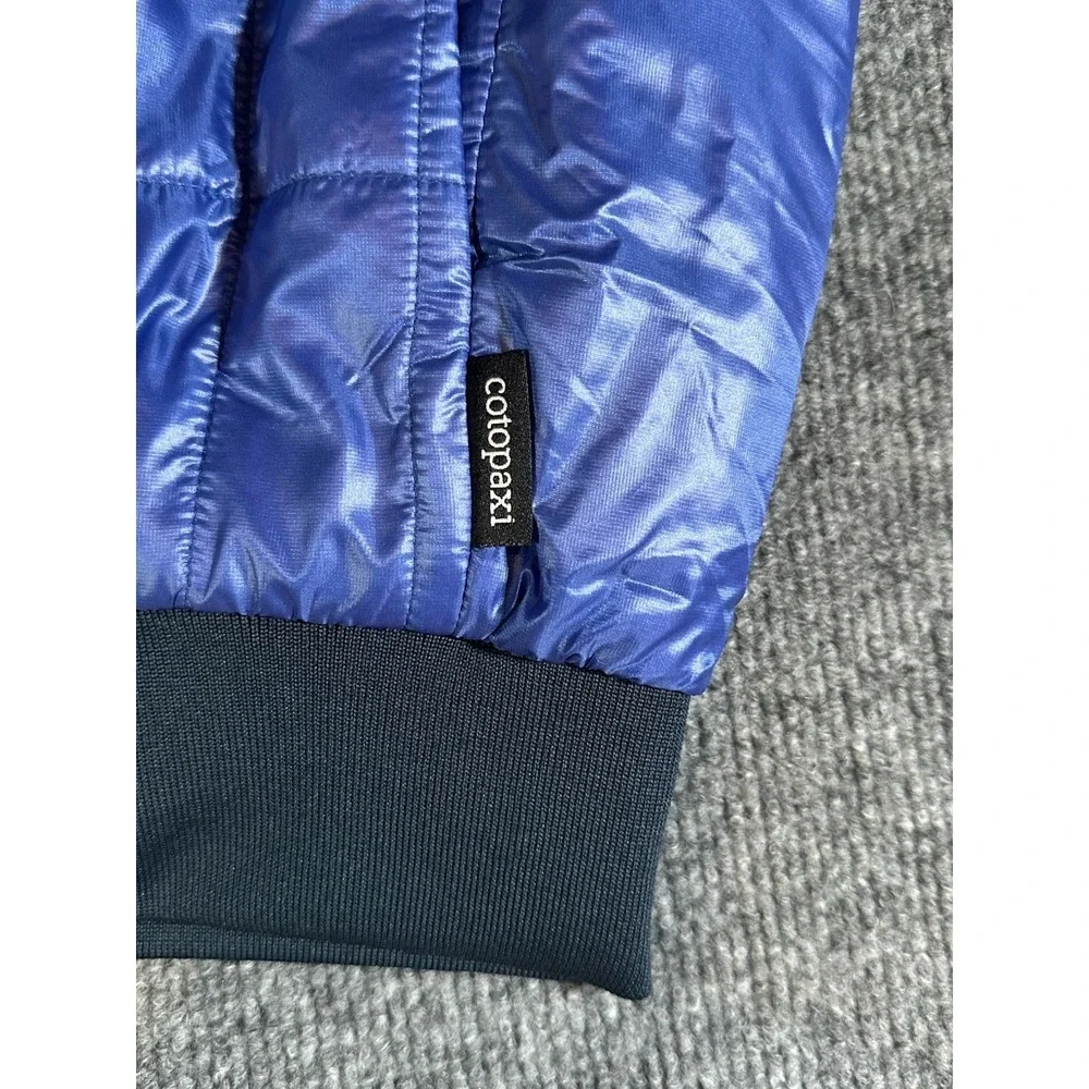 Cotopaxi Kusa Jacket Men XL Blue Quilted Llama Fiber Insulated Packable Puffer